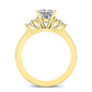 Alyssa Princess Diamond Bridal Set (Lab Grown Igi Cert) yellowgold