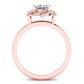 Almond Princess Diamond Bridal Set (Lab Grown Igi Cert) rosegold