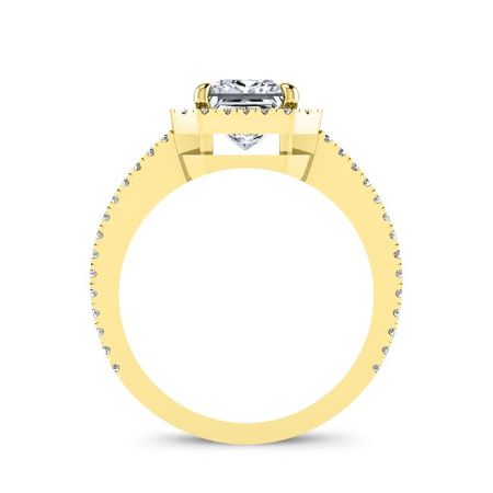 Freesia Round Diamond Bridal Set (Lab Grown Igi Cert) yellowgold