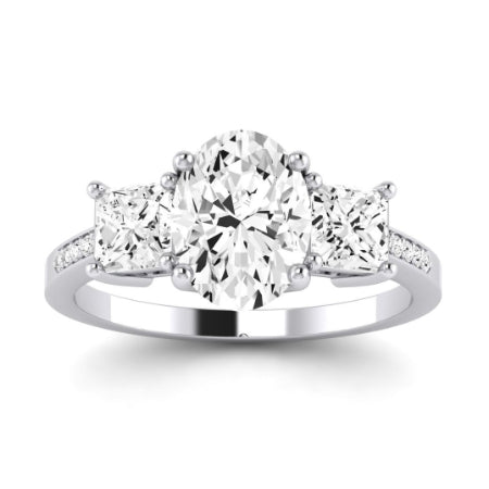 Dietes Oval Diamond Bridal Set (Lab Grown Igi Cert) whitegold