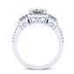 Erica Princess Diamond Bridal Set (Lab Grown Igi Cert) whitegold