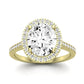 Columbine Oval Diamond Bridal Set (Lab Grown Igi Cert) yellowgold