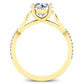 Pavonia Round Diamond Bridal Set (Lab Grown Igi Cert) yellowgold