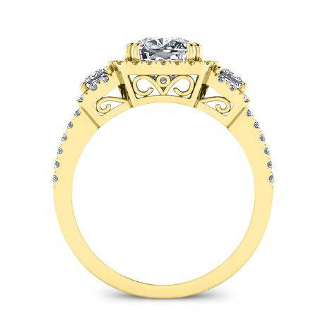 Erica Cushion Diamond Bridal Set (Lab Grown Igi Cert) yellowgold