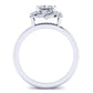 Almond Princess Diamond Engagement Ring (Lab Grown Igi Cert) whitegold