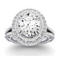 Lupin Oval Diamond Bridal Set (Lab Grown Igi Cert) whitegold