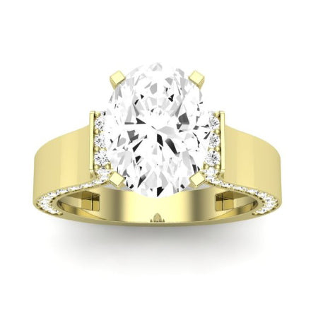 Lavender Oval Diamond Bridal Set (Lab Grown Igi Cert) yellowgold