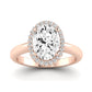 Callalily Oval Diamond Bridal Set (Lab Grown Igi Cert) rosegold