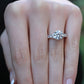 Daisy Round Diamond Engagement Ring (Lab Grown Igi Cert) whitegold