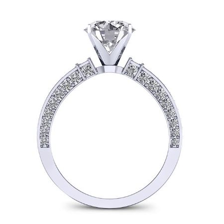 Daphne Round Diamond Bridal Set (Lab Grown Igi Cert) whitegold