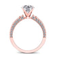 Daphne Round Diamond Bridal Set (Lab Grown Igi Cert) rosegold