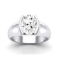 Jasmine Oval Diamond Bridal Set (Lab Grown Igi Cert) whitegold