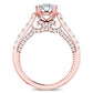 Nasrin Cushion Diamond Bridal Set (Lab Grown Igi Cert) rosegold