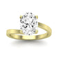 Zinnia Oval Diamond Bridal Set (Lab Grown Igi Cert) yellowgold