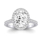 Mallow Oval Diamond Bridal Set (Lab Grown Igi Cert) whitegold