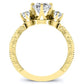 Tuberose Cushion Diamond Bridal Set (Lab Grown Igi Cert) yellowgold