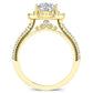 Florizel Cushion Diamond Bridal Set (Lab Grown Igi Cert) yellowgold