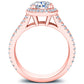 Tea Rose Round Diamond Bridal Set (Lab Grown Igi Cert) rosegold