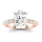 Magnolia Oval Diamond Bridal Set (Lab Grown Igi Cert) rosegold