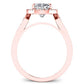 Kalmia Cushion Diamond Bridal Set (Lab Grown Igi Cert) rosegold