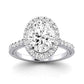 Florizel Oval Diamond Bridal Set (Lab Grown Igi Cert) whitegold