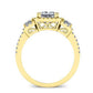 Erica Princess Diamond Bridal Set (Lab Grown Igi Cert) yellowgold