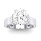 Lavender Oval Diamond Bridal Set (Lab Grown Igi Cert) whitegold