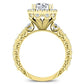 Canna Round Diamond Engagement Ring (Lab Grown Igi Cert) yellowgold
