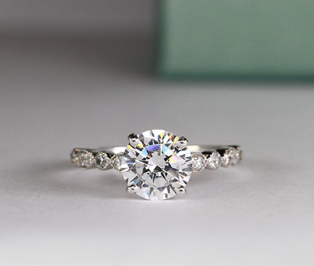 Marigold Round Diamond Engagement Ring (Lab Grown Igi Cert) whitegold