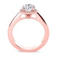 Callalily Round Diamond Bridal Set (Lab Grown Igi Cert) rosegold