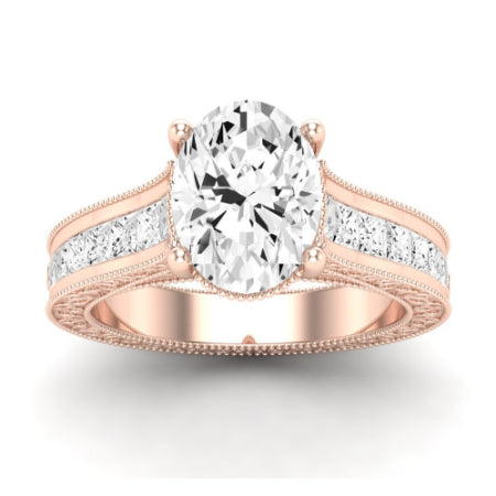 Edelweiss Oval Diamond Bridal Set (Lab Grown Igi Cert) rosegold