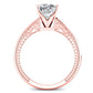 Peony Cushion Diamond Bridal Set (Lab Grown Igi Cert) rosegold