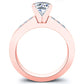 Jessamine Cushion Diamond Bridal Set (Lab Grown Igi Cert) rosegold