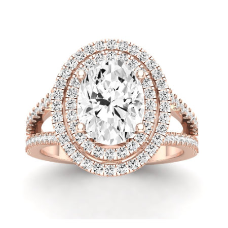 Flora Oval Diamond Bridal Set (Lab Grown Igi Cert) rosegold