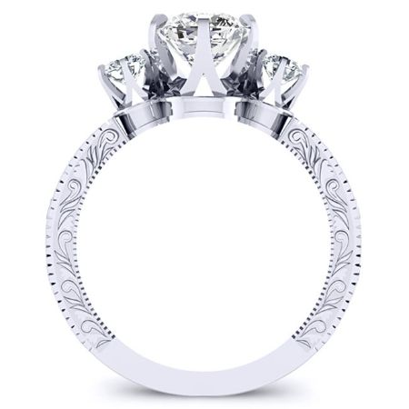 Tuberose Cushion Diamond Bridal Set (Lab Grown Igi Cert) whitegold