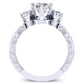 Tuberose Cushion Diamond Bridal Set (Lab Grown Igi Cert) whitegold