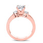 Briar Rose - 1ct Cushion Diamond Bridal Set (Lab Grown Igi Cert) rosegold