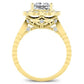 Lita Princess Diamond Bridal Set (Lab Grown Igi Cert) yellowgold