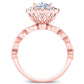 Aubretia Cushion Diamond Bridal Set (Lab Grown Igi Cert) rosegold