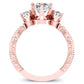 Tuberose Cushion Diamond Bridal Set (Lab Grown Igi Cert) rosegold