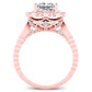 Lita Princess Diamond Bridal Set (Lab Grown Igi Cert) rosegold