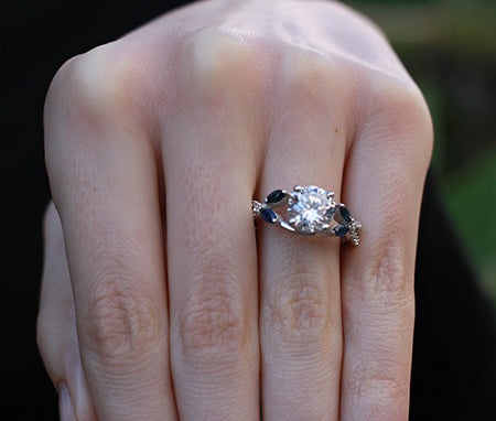 Alba Round Diamond Engagement Ring (Lab Grown Igi Cert) whitegold