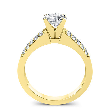 Malva Round Diamond Bridal Set (Lab Grown Igi Cert) yellowgold