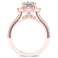 Florizel Princess Diamond Bridal Set (Lab Grown Igi Cert) rosegold