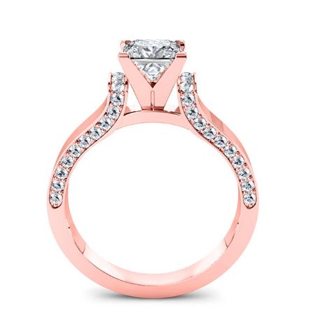 Lavender Princess Diamond Bridal Set (Lab Grown Igi Cert) rosegold