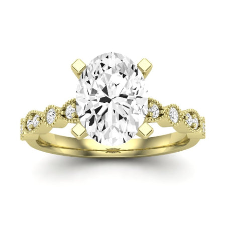 Marigold Oval Diamond Bridal Set (Lab Grown Igi Cert) yellowgold