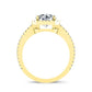 Freesia Princess Diamond Bridal Set (Lab Grown Igi Cert) yellowgold