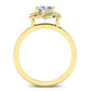 Almond Cushion Diamond Bridal Set (Lab Grown Igi Cert) yellowgold