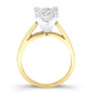 Snowdrop Princess Diamond Bridal Set (Lab Grown Igi Cert) yellowgold