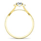 Larkspur Round Diamond Bridal Set (Lab Grown Igi Cert) yellowgold